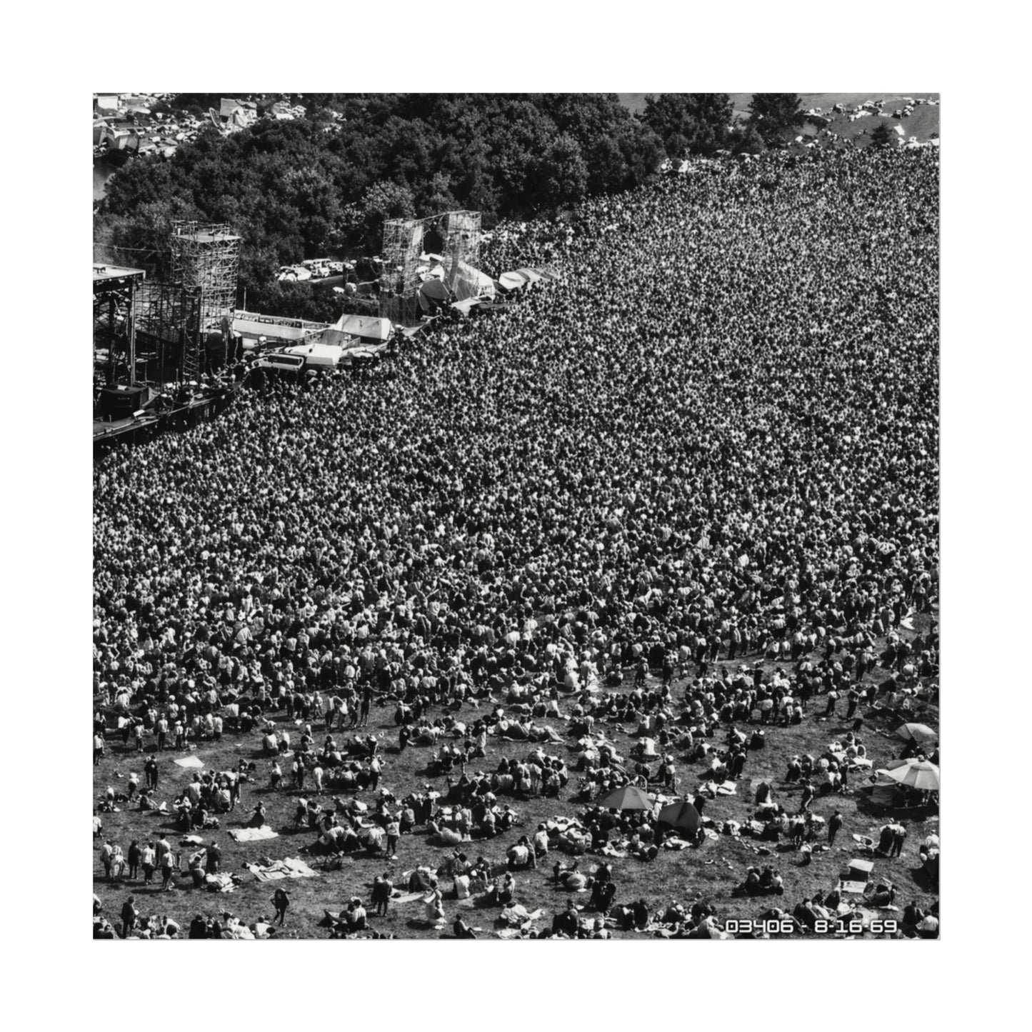 Vintage Crowd - Black & White Photography - Music Festival - The Gathering (The Communion)