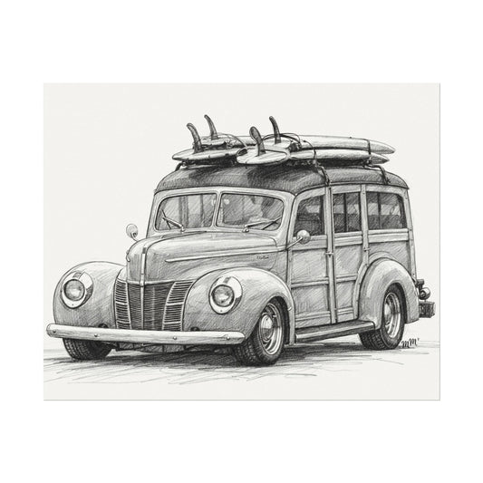 Surf Wagon Memories – Vintage Beach Woodie