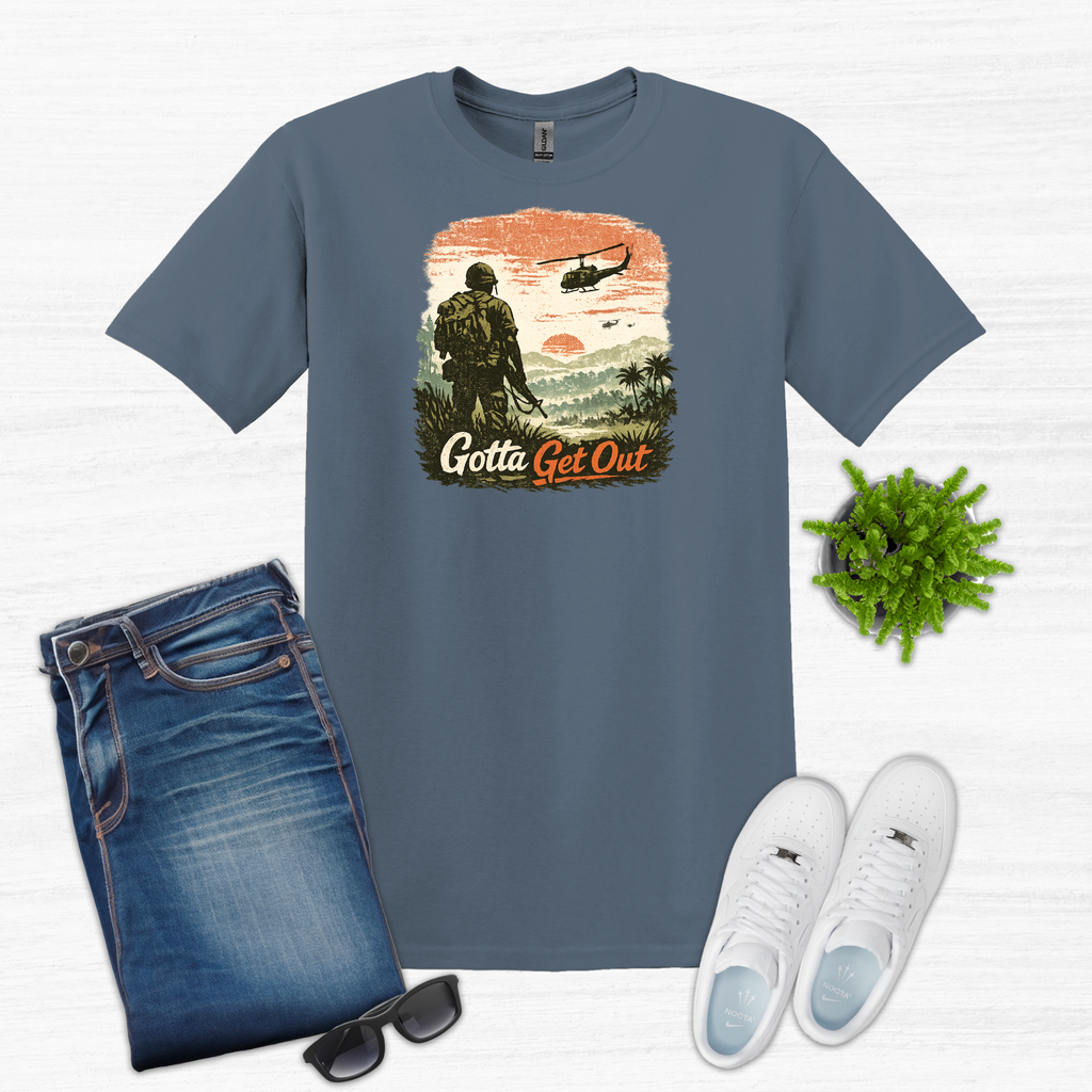 Gotta Get Out – Retro Warzone Escape Tee