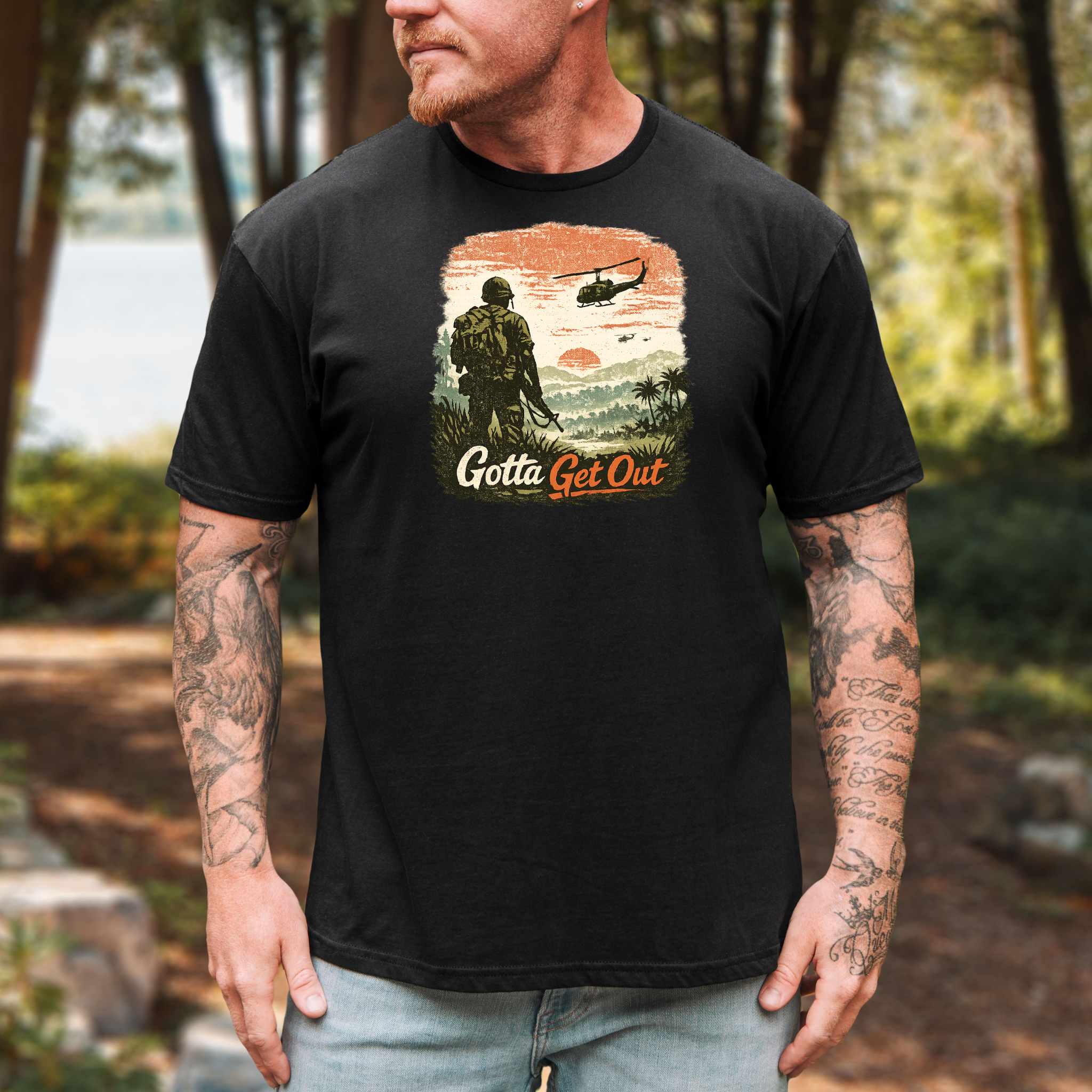 Gotta Get Out – Retro Warzone Escape Tee
