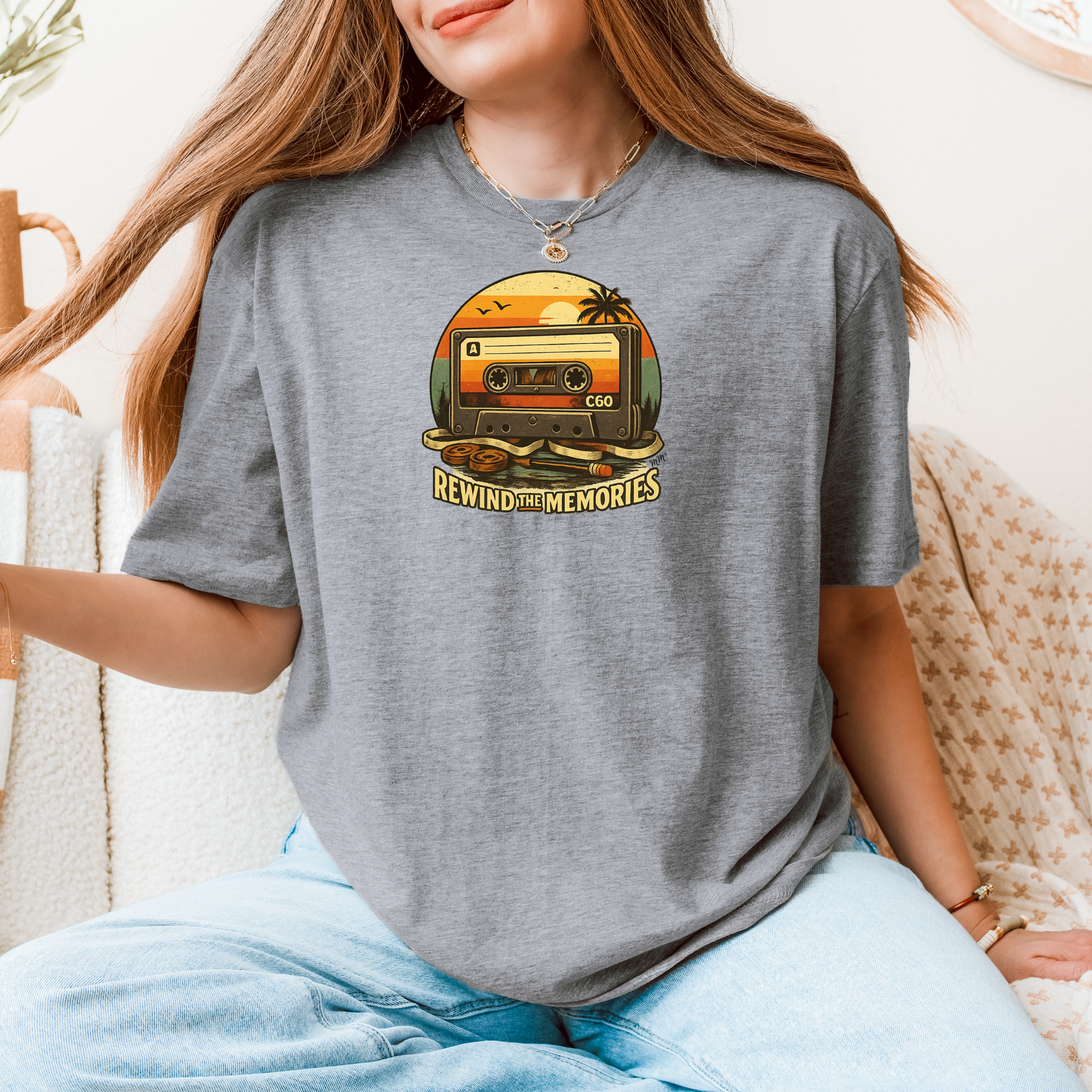 Retro Custom T-Shirt - Rewind the Memories Tee