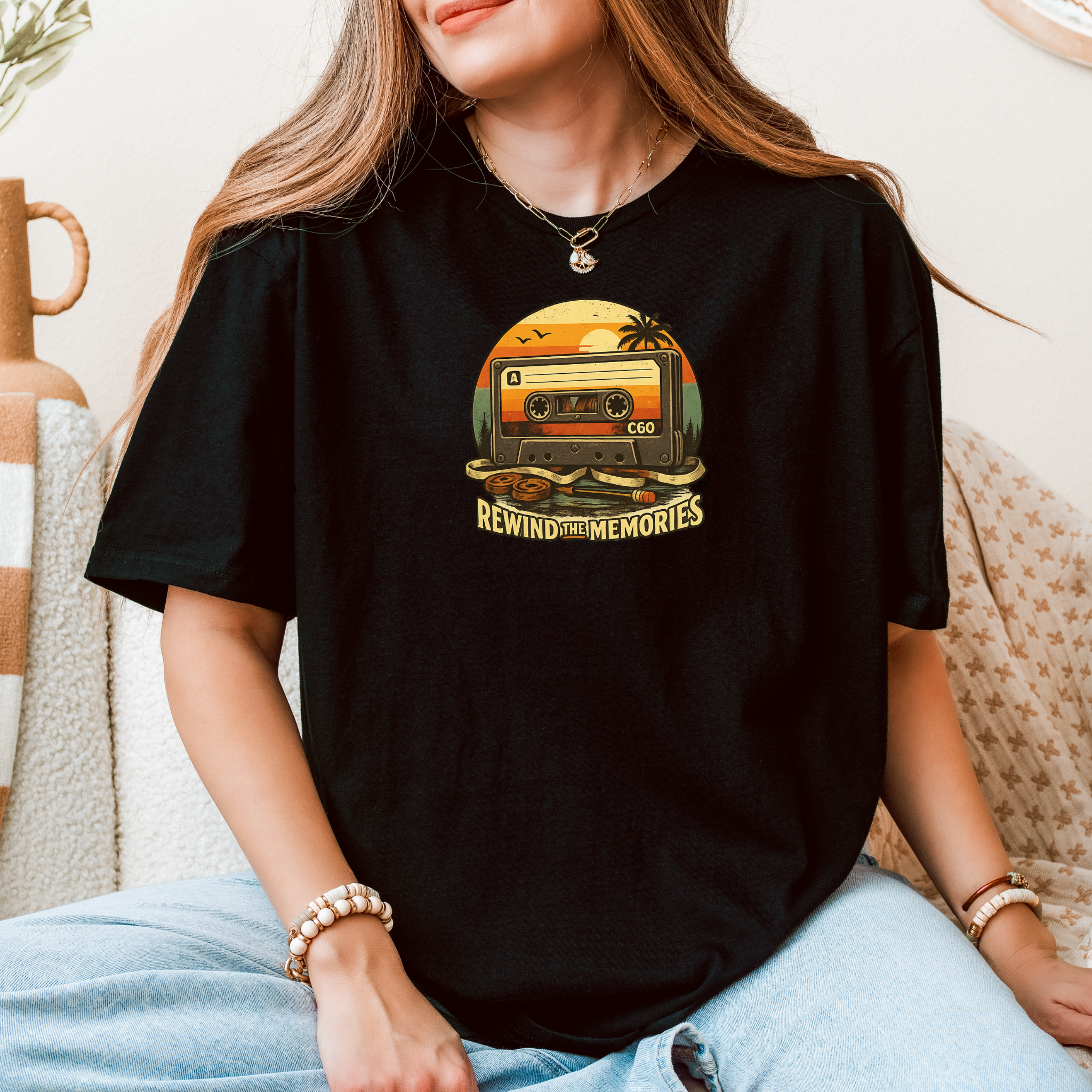 Retro Custom T-Shirt - Rewind the Memories Tee