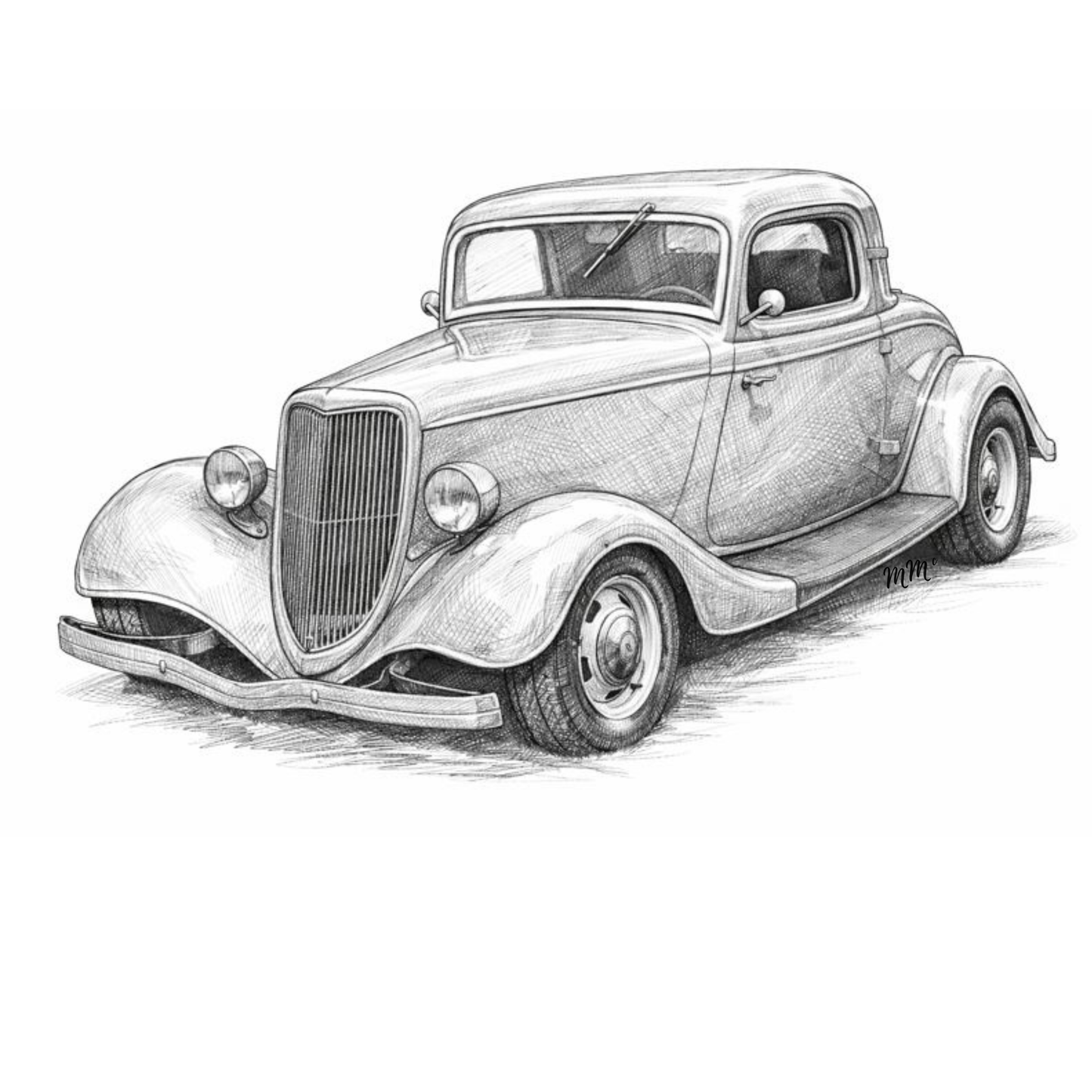 Vintage Classic Car - "The Three Window Ghost"
