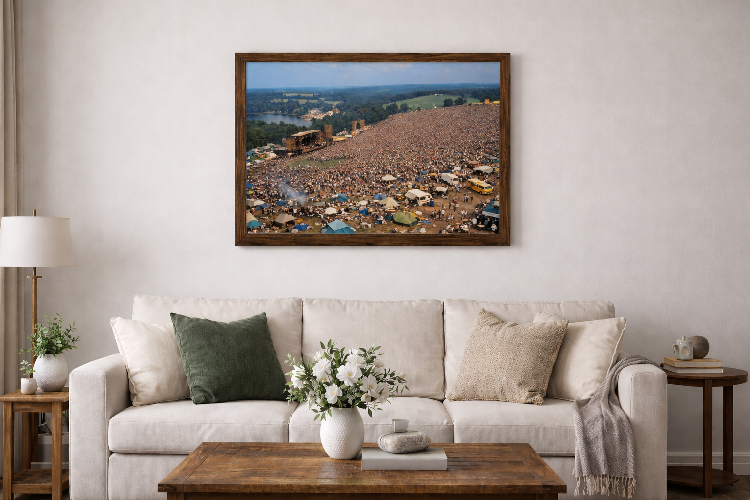 Vintage Music Festival Photo, Festival Wall Art - When The World Turned Up The Volume