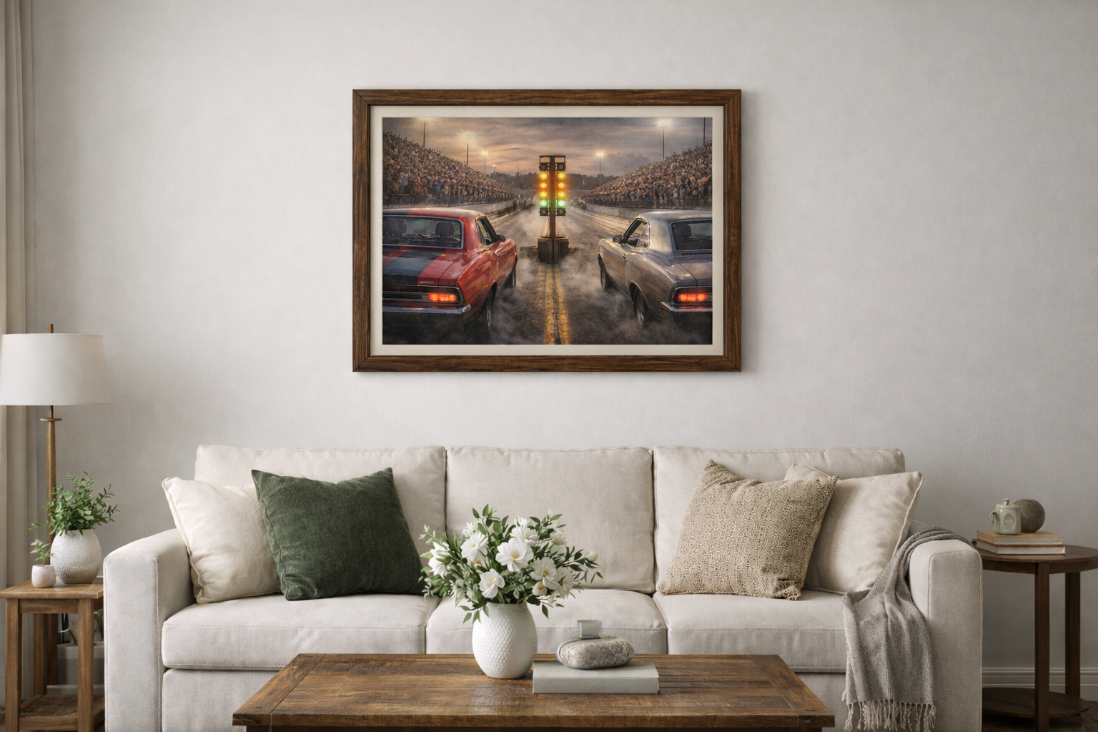 When the Light Dropped —Green Light Glory — Vintage Muscle Cars at the Start Line