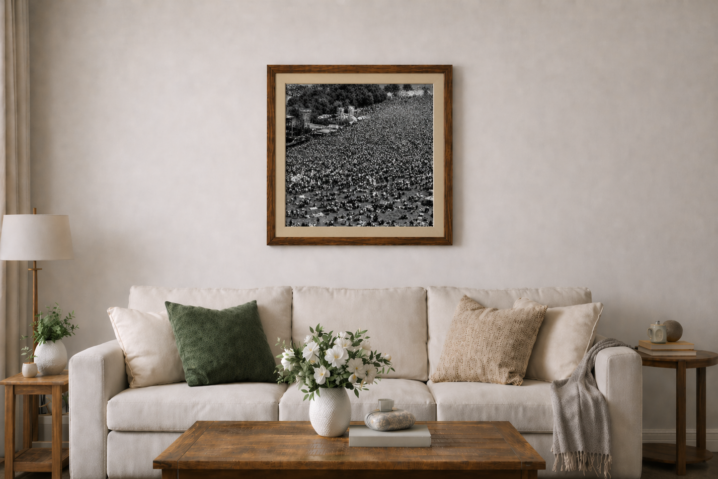 Vintage Crowd - Black & White Photography - Music Festival - The Gathering (The Communion)